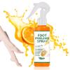 XMXueMei Foot Peeling Spray Oil,Moisturizing Nourishing Foot Exfoliating Peeling Spray,Instantly Hydrating Gently Foot Peel Off Spray for Removing Dead Skin & CallusesOrange view 1
