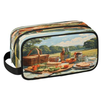 Toiletry Bags for Traveling Picnic Fruit Travel Toiletry Bag for Women Men Water-resistant Makeup Bag Cosmetic Bag Toiletries Accessories