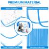 2 Pack Travel Toiletry Bag, Clear Makeup Bag, TSA Approved Cosmetic Bag with Zipper, Clear Organizer Carry on Bag for Women, PVC Cosmetic Pouch for Airport Airline Compliant view 4