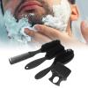 4pcs Men Beard Brush Set, Reinforced Nylon Hair, Ergonomic Handle, Comb Brush, Gentle Care, Barber Shop Men Beard Brush Set Material: Plastic, Nylon Hair Beard Styling Brush Set view 3