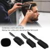 4pcs Men Beard Brush Set, Reinforced Nylon Hair, Ergonomic Handle, Comb Brush, Gentle Care, Barber Shop Men Beard Brush Set Material: Plastic, Nylon Hair Beard Styling Brush Set view 4