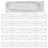 2 Bags Airbrush Eyebrow Design Stickers Stencils, Disposable Semi-permanent Auxiliary Stickers, Airbrush Brow Shaping Mapping Guide Tape Air Brush Templates for Tinting Makeup (B Type -2Bags- 20Pairs) view 2