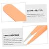 minkissy 8pcs Stainless Steel Eyebrow Tweezers Tools for Eyebrow Trimming Ingrown Hair Removal Facial Hair Essential Cosmetic Kit for All Needs view 4