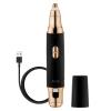 SPA SCIENCES AIVA: 2-in-1/Double Sided Facial Hair Remover & Eyebrow Trimmer USB Rechargeable with Built-in LED Lights view 1