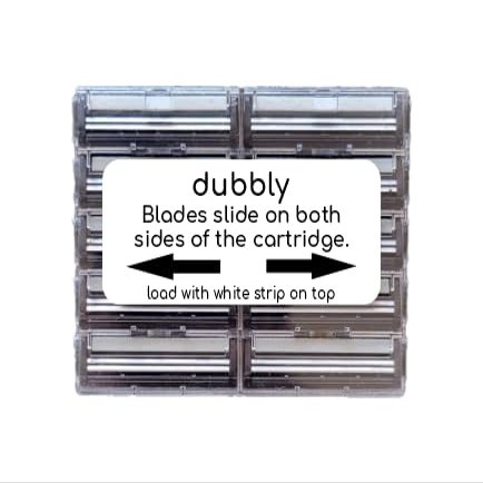 Dubbly Twin Blade Razors with Moisturizing Aloe Strip. Made with Stainless steel for the closest, smoothest shave.