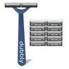 Dubbly Twin Blade Razors with Moisturizing Aloe Strip. Made with Stainless steel for the closest, smoothest shave. view 2