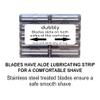 Dubbly Twin Blade Razors with Moisturizing Aloe Strip. Made with Stainless steel for the closest, smoothest shave. view 3