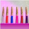 Italia Deluxe 6 Full Set of Star Struck Colorful [GL263 - Neon Color] Liquid Glitters Eyeliners & Carrying Bag, red view 2