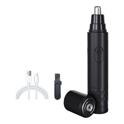 KELINFONG Nose Hair Scissors for Men 2024 Professional Painless USB Rechargeable 360 Rotating Blade Waterproof Electric Nose Hair Trimmer for Easy Cleansing Ear, Nose, Eyebrows, Sideburns Hair