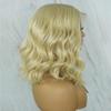 13x4 Short 613 Blonde Color Curly Bob Lace Front Human Hair Wig Brazilian Virgin Hair Deep Wave Wig Pre Plucked HD Transparent Lace Front Wig Bleached Knots 150% Density 8Inch view 1