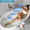Inlisy Full Body Bath Pillow, Bathtub Pillow for Headrest Neck and Back Support, Upgraded Bath Pillows Mat Cushion for Tub Full Body with Non-Slip Suction Cups & Hook view 2