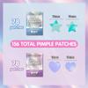Sparkle Beauty Labs Heal & Conceal Holographic Cute Pimple Patch Bundle (156 Count) Iridescent Heart & Star Shaped Hydrocolloid Acne Patches for Face, Fun Hydrocolloid Zit Stickers view 2