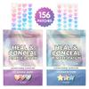 Sparkle Beauty Labs Heal & Conceal Holographic Cute Pimple Patch Bundle (156 Count) Iridescent Heart & Star Shaped Hydrocolloid Acne Patches for Face, Fun Hydrocolloid Zit Stickers view 3