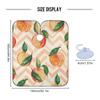 ALAZA Peaches Zigzag Geometric Barber Cape for Men Women, Waterproof Haircut Apron Beard Shaving Bib Hair Cutting Cloth 55 x 65 Inch view 3