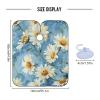 ALAZA Elegant Daisy Flowers Barber Cape for Men Women, Waterproof Haircut Apron Beard Shaving Bib Hair Cutting Cloth 55 x 65 Inch view 3
