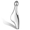 Andibro Eye Roller 2-in-1 Design, Stainless Steel Gua Sha Facial Tools Eye Cream Applicator with Roller Face Massager Tool for Face Eyes Neck Massager with Travel Pouch Skin Care Gifts(Silver) view 1