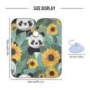 ALAZA Cute Panda and Sunflowers Barber Cape for Men Women, Waterproof Haircut Apron Beard Shaving Bib Hair Cutting Cloth 55 x 65 Inch view 3