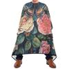 ALAZA Colorful Butterfly Roses Barber Cape for Men Women, Waterproof Haircut Apron Beard Shaving Bib Hair Cutting Cloth 55 x 65 Inch view 2