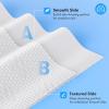 Beauntangly Disposable Face Towel, XL Facial Towelettes Soft Thick Absorbent, Lint-Free Biodegradable Makeup Remover Dry Wipes for Skin Care Washing Drying Nursing Camping Travel Essentials, 100 Ct view 2
