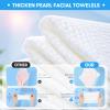 Beauntangly Disposable Face Towel, XL Facial Towelettes Soft Thick Absorbent, Lint-Free Biodegradable Makeup Remover Dry Wipes for Skin Care Washing Drying Nursing Camping Travel Essentials, 100 Ct view 4