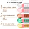 3 Colors Glitter Powder Highlighter Makeup, Body Brightens the Natural Three-Dimensional Face Blusher Fairy Highlight Patting Powder. (01#White Moonbeam/04# Green/05# Gold) view 4