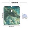 ALAZA Dragon in Sky Barber Cape for Men Women, Waterproof Haircut Apron Beard Shaving Bib Hair Cutting Cloth 55 x 65 Inch view 3