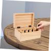 FOYTOKI Wood Essential Oil Organizer Box Compartment Storage for Organize Oils view 2