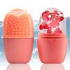 XHJRI Ice Face Roller Massager,Ice Cube Roller for Face, Eyes and Neck Naturally Conditioning and Skin Care,De-Puff Eye Bags,Reduce Migraine Pain,Reusable Massage Silicone Ice Mold (New Pink) view 1