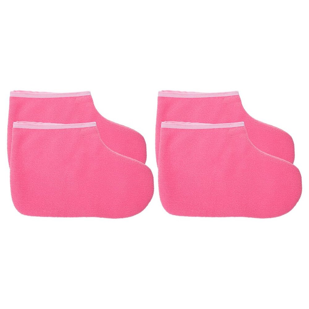 TOVINANNA 2pairs Paraffin Wax Foot Reusable Foot Therapy Liners for Moisture Absorption Heat Retention for Wax and Home Care