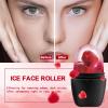 XHJRI Ice Face Roller Massager,Ice Cube Roller for Face, Eyes and Neck Naturally Conditioning and Skin Care,De-Puff Eye Bags,Reduce Migraine Pain,Reusable Massage Silicone Ice Mold (New Black) view 2