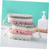 NOLITOY 8pcs Exfoliating Bath Sponge for Men and Women Strong Cleaning Dual-Sided Shower Scrubbers Gentle Massage and Deep Cleansing Tool Compact Easy to Store view 4