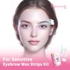 Beauty7 Sensitive Eyebrow Wax Strips, Facial Hair Removal for Women, Eyebrow Waxing Strips, with 24 Strip 4 Calming Oil Wipes, Home Waxing for Sensitive Skin Types view 2