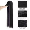 YUXING1205 35inch Baseball Wig Synthetic Natural Bob Wig Black Hat Wigs Cap with Hair Naturally Connect Baseball Cap 90CM(613HT2614) view 2