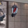 20'' Wall-Mounted Barber Pole Light Salon LED Stripes Pole Light Red White Blue Rotating Light Classic Style Hair Salon Spa Barbershop Open Sign Waterproof Save Energy view 2