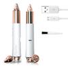 iMusthav 2 in 1 Eyebrow and Facial Hair Remover for Women Painless Flawless Electric Razor Epilator Trimmer Shaver with 18K Gold-Plated, USB Rechargeable, 360 LED for Eyebrow and Face Hair Removal view 1