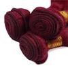 10 10 10 Inch Burgundy Bundle 99J Body Wave Human Hair Bundles Brazilian Virgin Hair 99J Red Bundles Wine Red Body Wave Bundle Hair Extensions view 4