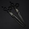 ERoomQ Hair Cutting Scissors, 7 Inch Professional Black Damascus Upscale Scissor Cut Hair Cutting Scissors Thinning Barber Haircut Shears Hairdressing Scissors Set view 2