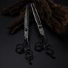 ERoomQ Hair Cutting Scissors, 7 Inch Professional Black Damascus Upscale Scissor Cut Hair Cutting Scissors Thinning Barber Haircut Shears Hairdressing Scissors Set view 3