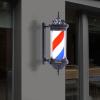 28'' Wall-Mounted Barber Pole Light Salon LED Stripes Pole Light Red White Blue Rotating Light Classic Style Hair Salon Spa Barbershop Open Sign Waterproof Save Energy view 4