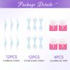 Beauty7 Sensitive High Arched Eyebrow Wax Strips Kit, Facial Hair Removal, 24 Eyebrow Waxing Strips, 4 Calming Oil Wipes, for Sensitive Skin Types for Women (24 Strips) view 3