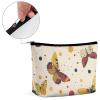 NWTPK Cosmetic Bag Red Toned Butterfly Printed Toiletry Bag Portable Travel Cosmetic Bag Travel Accessories Storage, style view 4