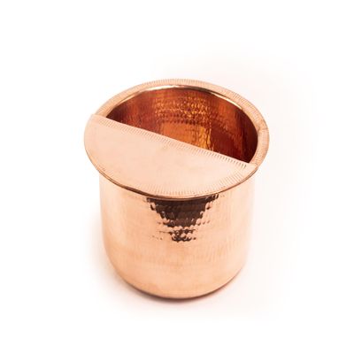100% Solid Copper Foot Bowl with Removable Footrest  Hand Made Large Relaxation Pedicure Basin (10-20" Sizes) for Spa & Pedicure