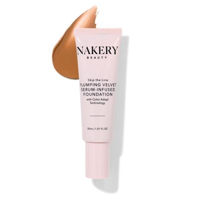 Nakery Skip the Line Instant Coverage Plumping Serum Foundation, Medium