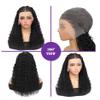 13X6 Braided Lace Front Wigs Human Hair Ready to Go Curly Wave Wigs for Black Women Pre Plucked Natural Hairline Deep Curly HD 180% Density Bob Wig Knotless Box Braids Wigs(braided wig, 16inch) view 3