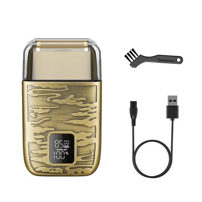 WAIKIL Portable Retro Electric Trimmer Efficient Cordless Beard Trimmer Dual Head Wet and Dry Men's Trimmer Beauty Instrument Suitable for Home Travel