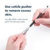 DeEnti Cuticle Set, Cuticle Remover Liquid and Oil with Pusher Tool, Citrus view 3