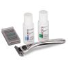Timothy's Starter Shave Kit for Men-Precision 5 blade razor system with reusable silver handle, 1 oz. concentrated premium shave cream, 1 oz. concentrated shave gel, blade cover view 1