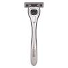 Timothy's Starter Shave Kit for Men-Precision 5 blade razor system with reusable silver handle, 1 oz. concentrated premium shave cream, 1 oz. concentrated shave gel, blade cover view 3