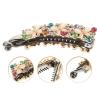 LALAFINA Rhinestone Banana Clip Hair Clamp for Women and Teen Girls Elegant Ponytail Holder for Everyday Use and Special Occasions Lightweight 3.34 Inch Hair Accessory view 4