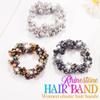CAKURE Rhinestone Ponytail Holders Fancy Hair Ties Silver Scrunchies Sparkly Hair Accessories for Women view 4